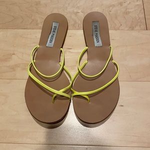 Steve Madden Neon Sandals, size 9